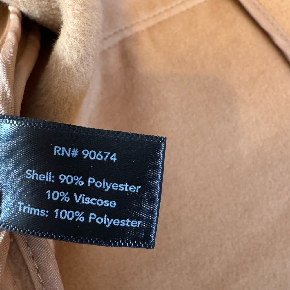 Boston Proper Woman’s Coat Jacket Camel Tan Color Sz XS, Fall/Winter NWTS - Picture 8 of 8